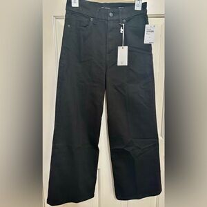 Good American Black Palazzo Crop Pants
